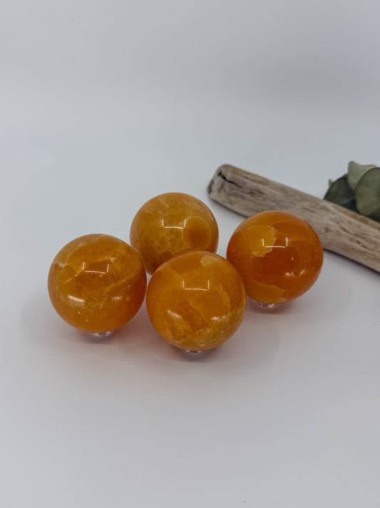 Orange Calcite Sphere