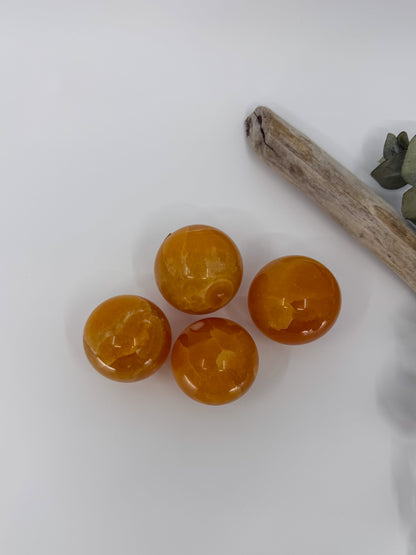 Orange Calcite Sphere