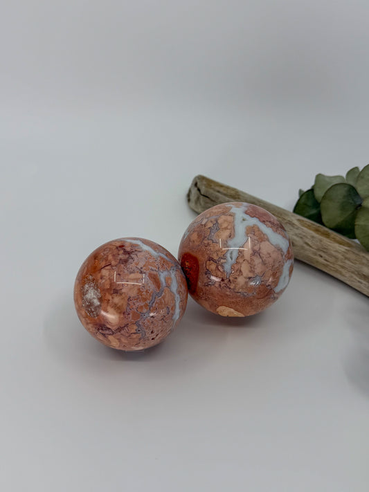 Cotton Candy Agate Sphere -EXACT PIECE-