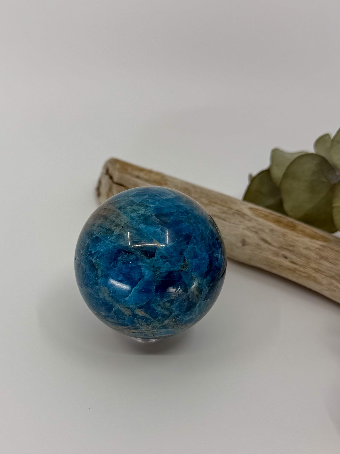 Blue Apatite Sphere -EXACT PIECE-