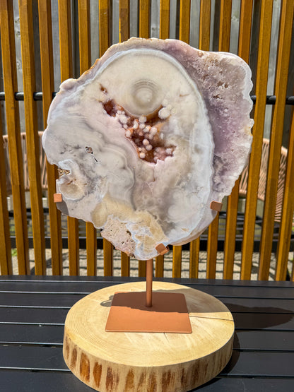 Lavender Pink Amethyst Slab with Bubble Druzy -EXACT PIECE-