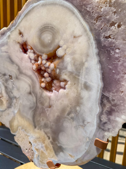 Lavender Pink Amethyst Slab with Bubble Druzy -EXACT PIECE-