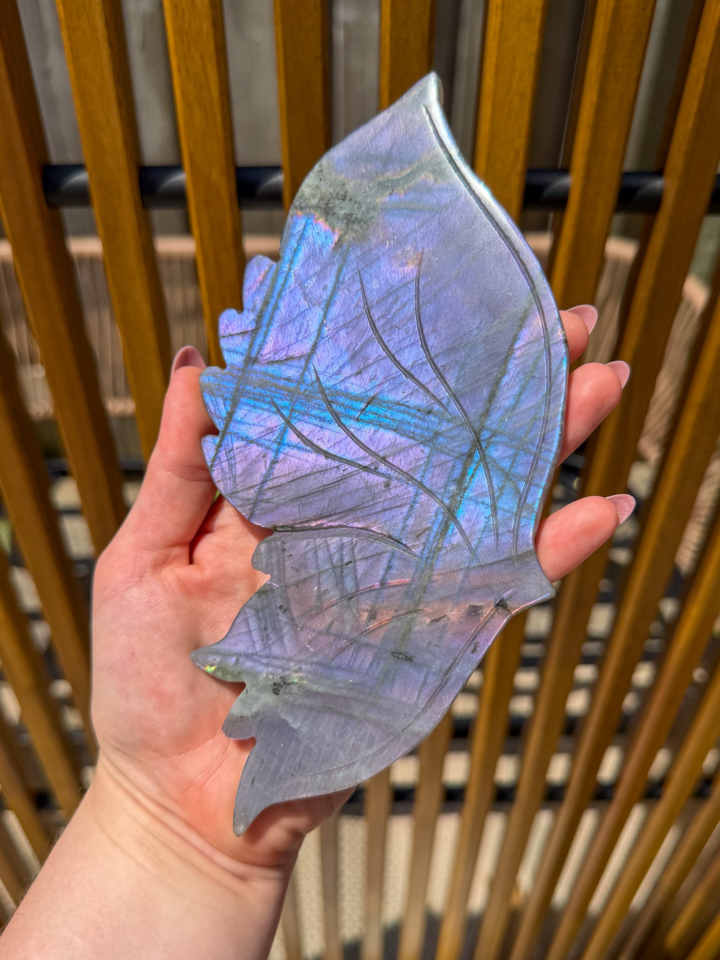 Purple Labradorite Butterfly Statement -EXACT PIECE-