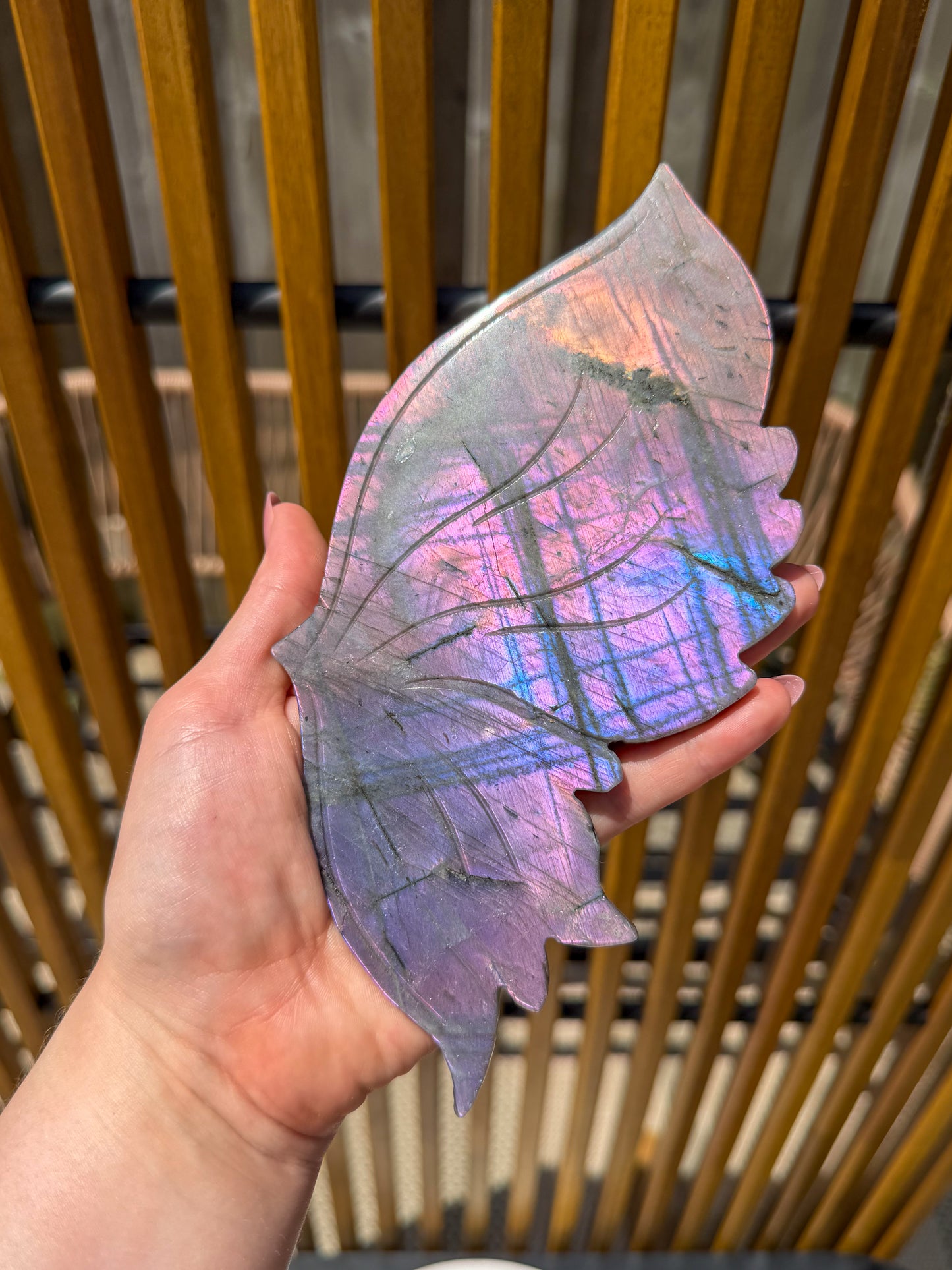 Purple Labradorite Butterfly Statement -EXACT PIECE-