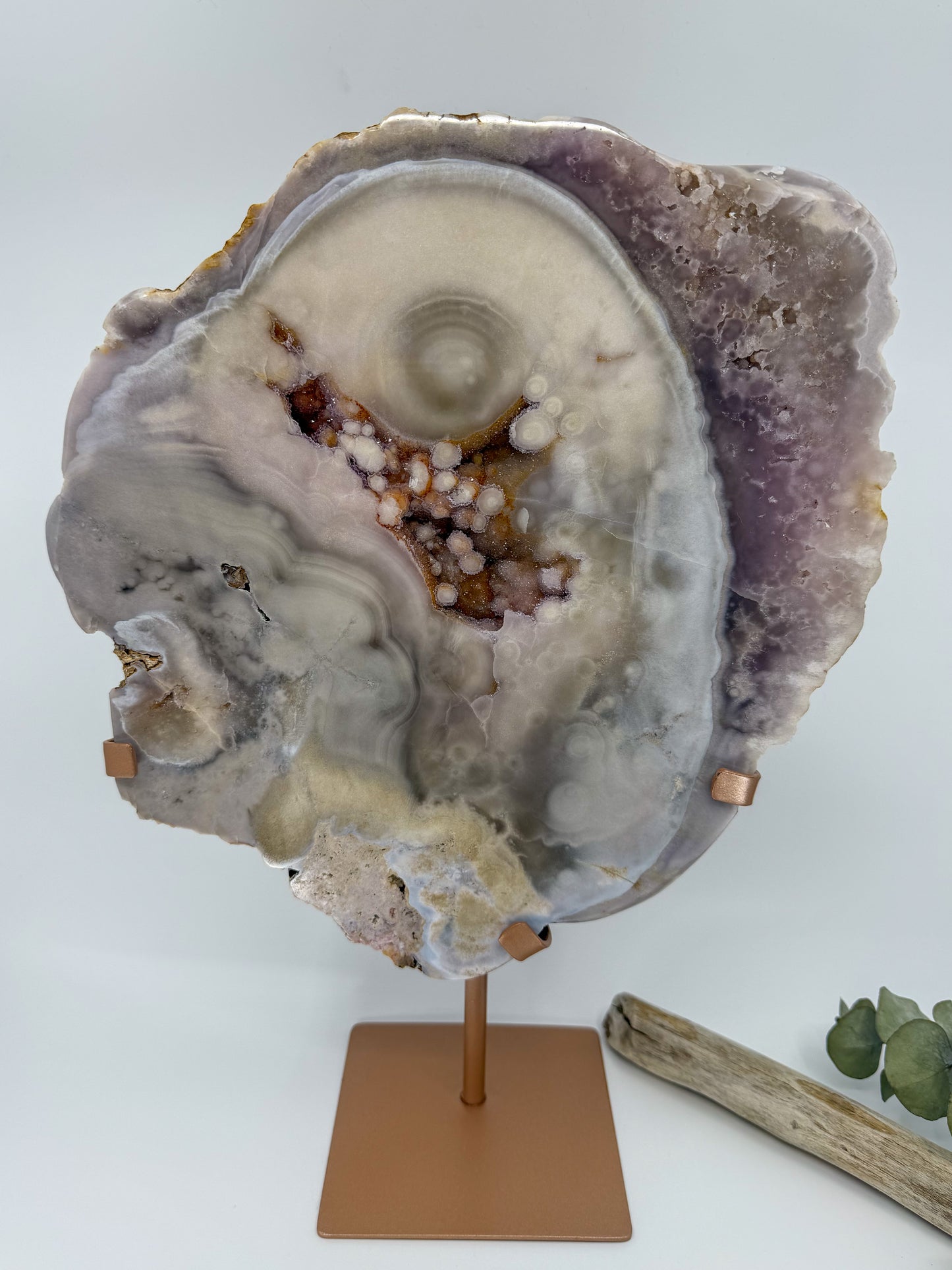 Lavender Pink Amethyst Slab with Bubble Druzy -EXACT PIECE-