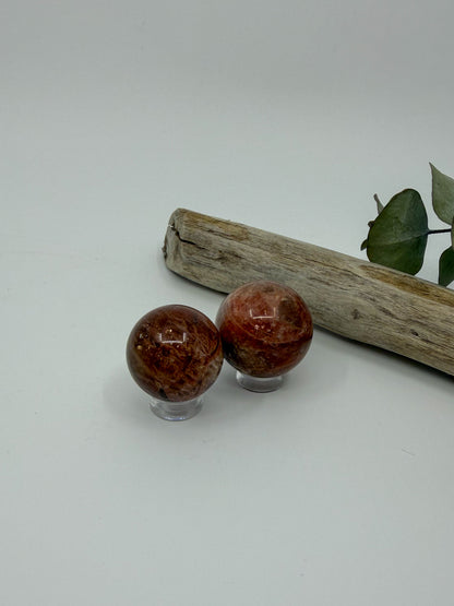 Rainbow Confetti Sunstone Sphere, Small