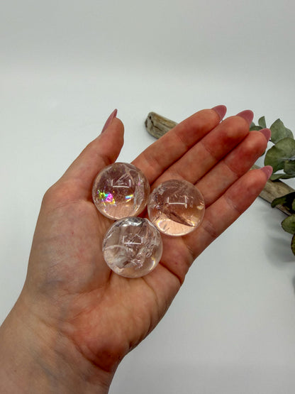 Rainbow Clear Quartz Sphere, Small
