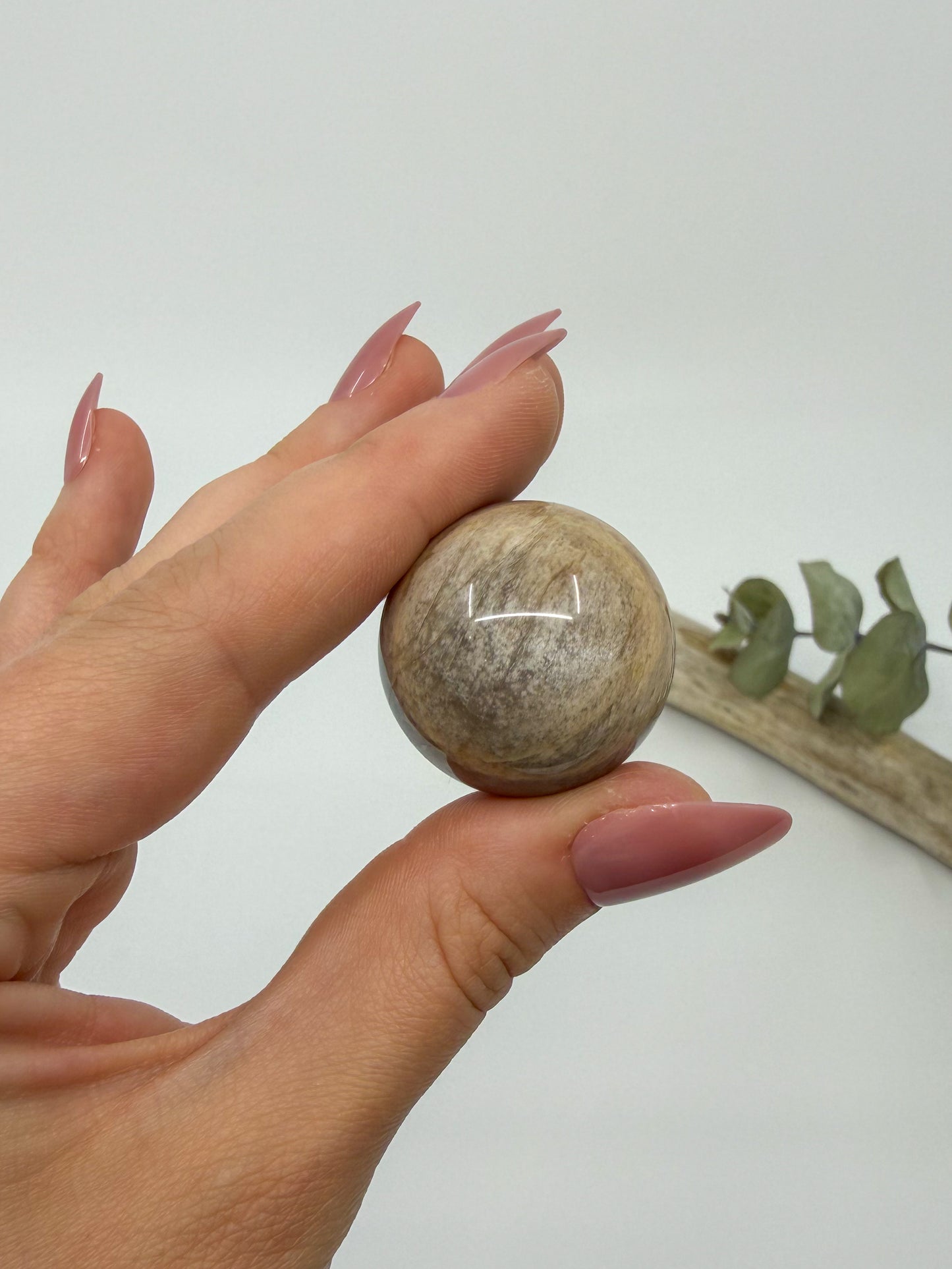HQ Black Moonstone Sphere -EXACT PIECE-