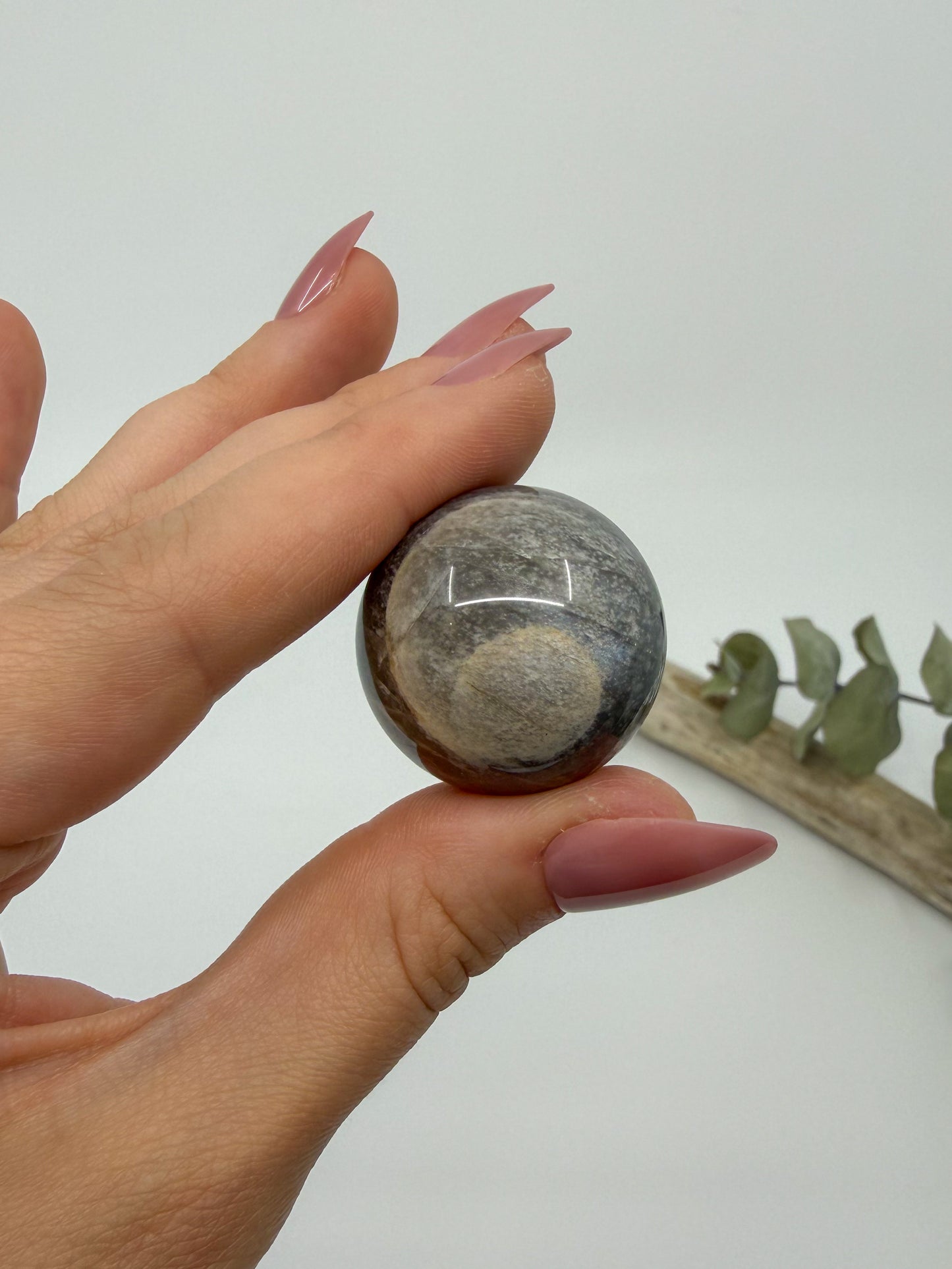 HQ Black Moonstone Sphere -EXACT PIECE-