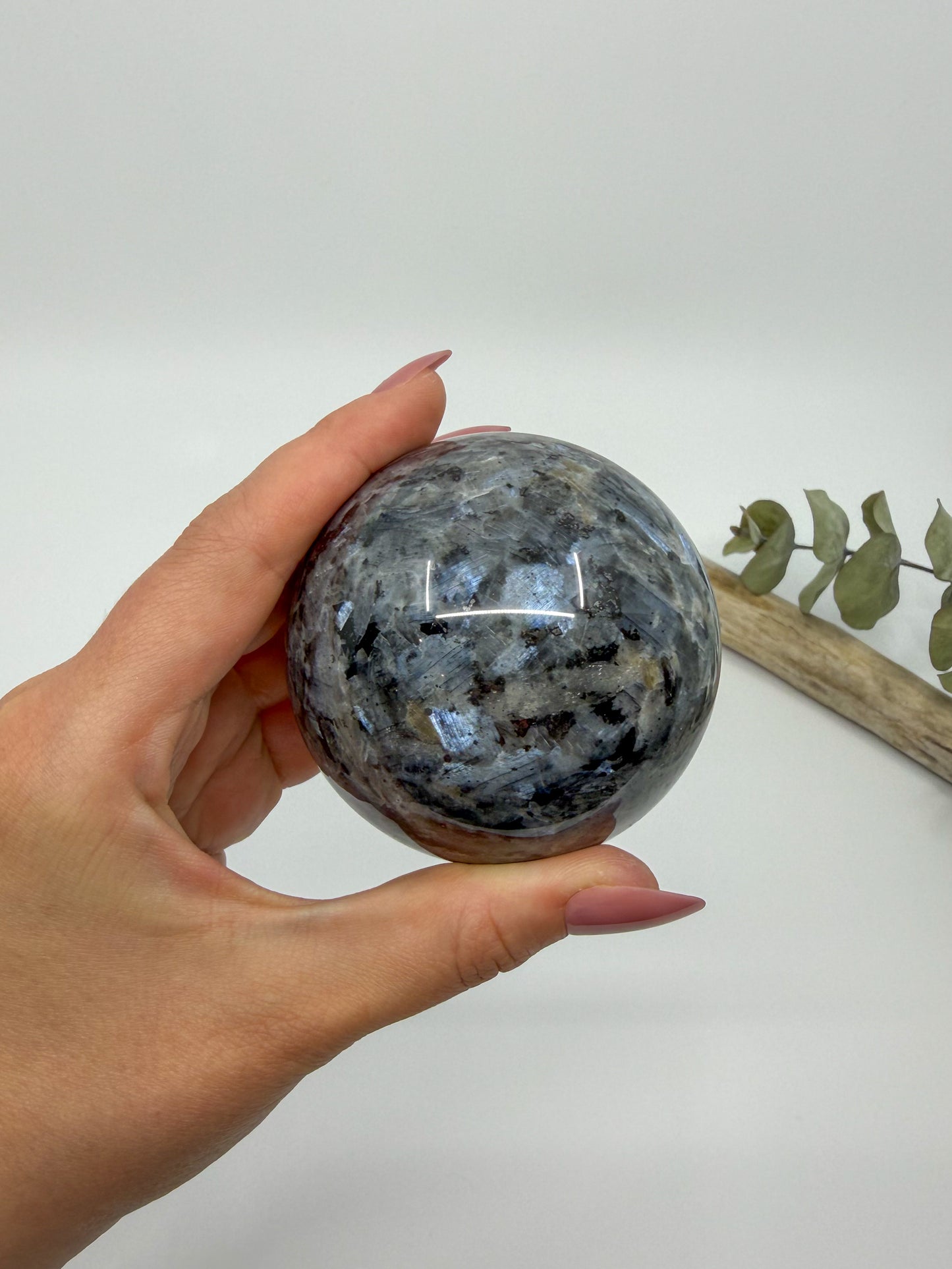 Larvikite Sphere -EXACT PIECE-