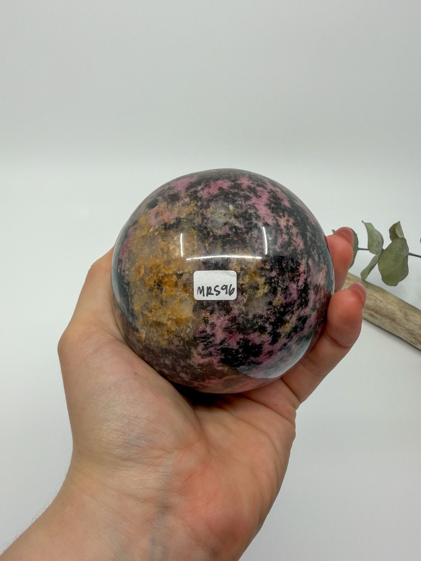 Madagascar Rhodonite Sphere -EXACT PIECE-