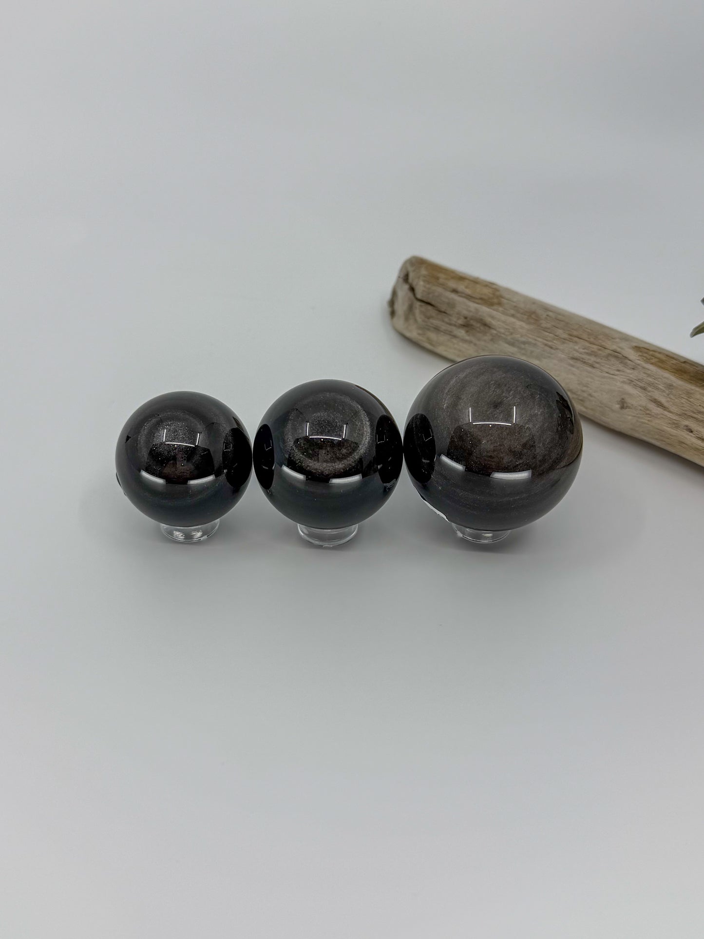 Silver Sheen Obsidian Sphere