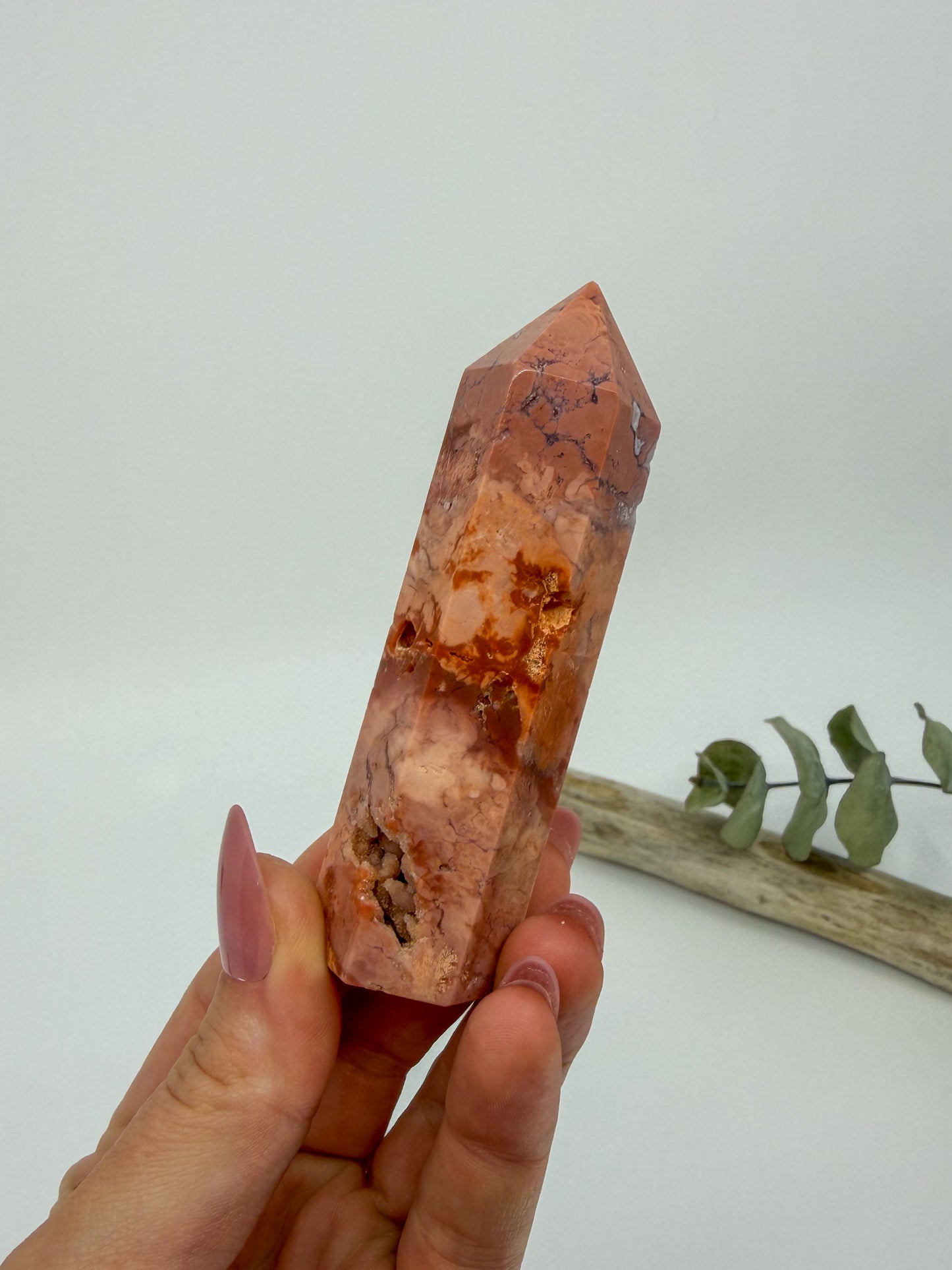 Cotton Candy Agate Tower