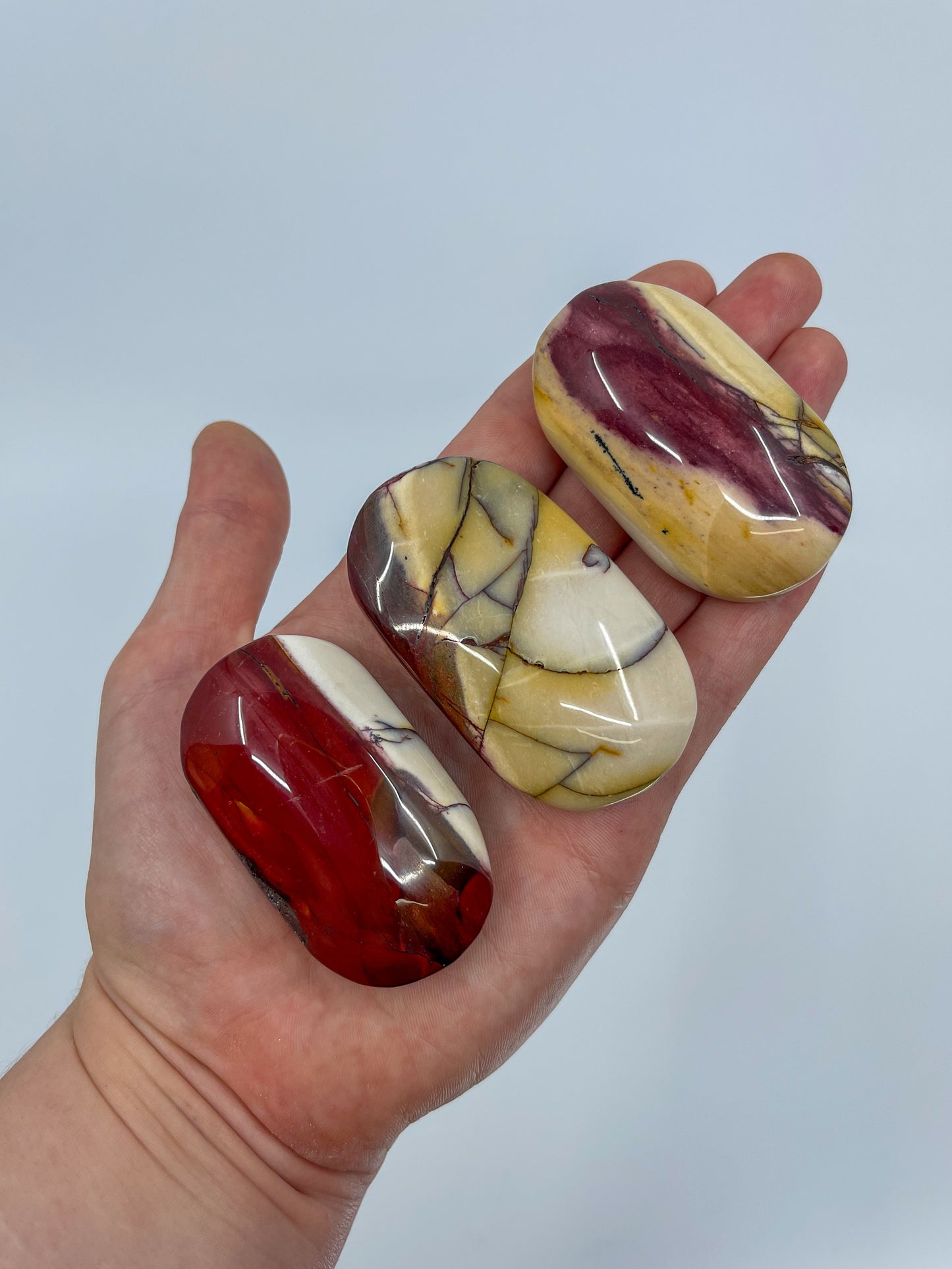 Mookaite Palm Stone