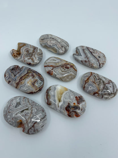 Mexican Lace Agate Palm Stone