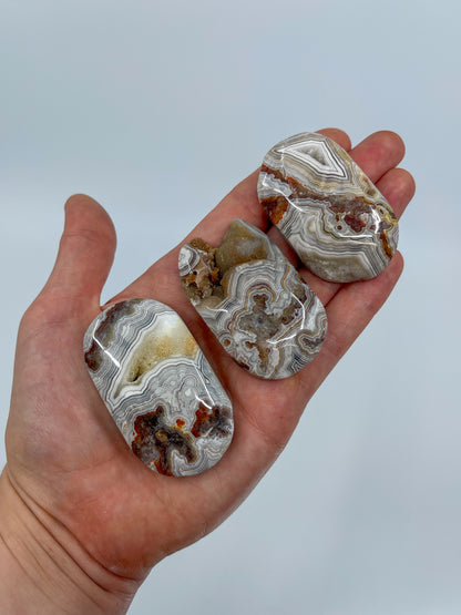 Mexican Lace Agate Palm Stone