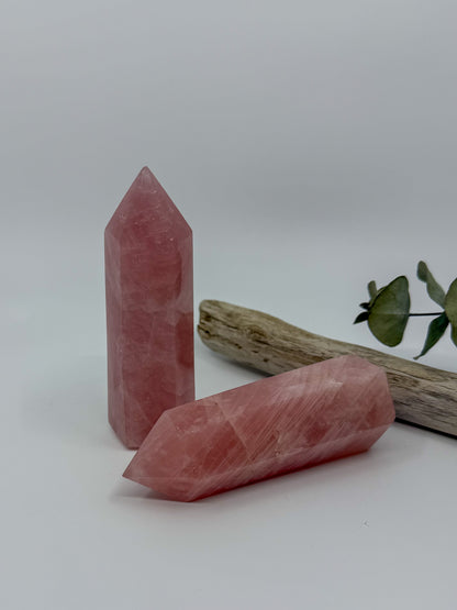 Deep Rose Quartz Tower - Madagascar