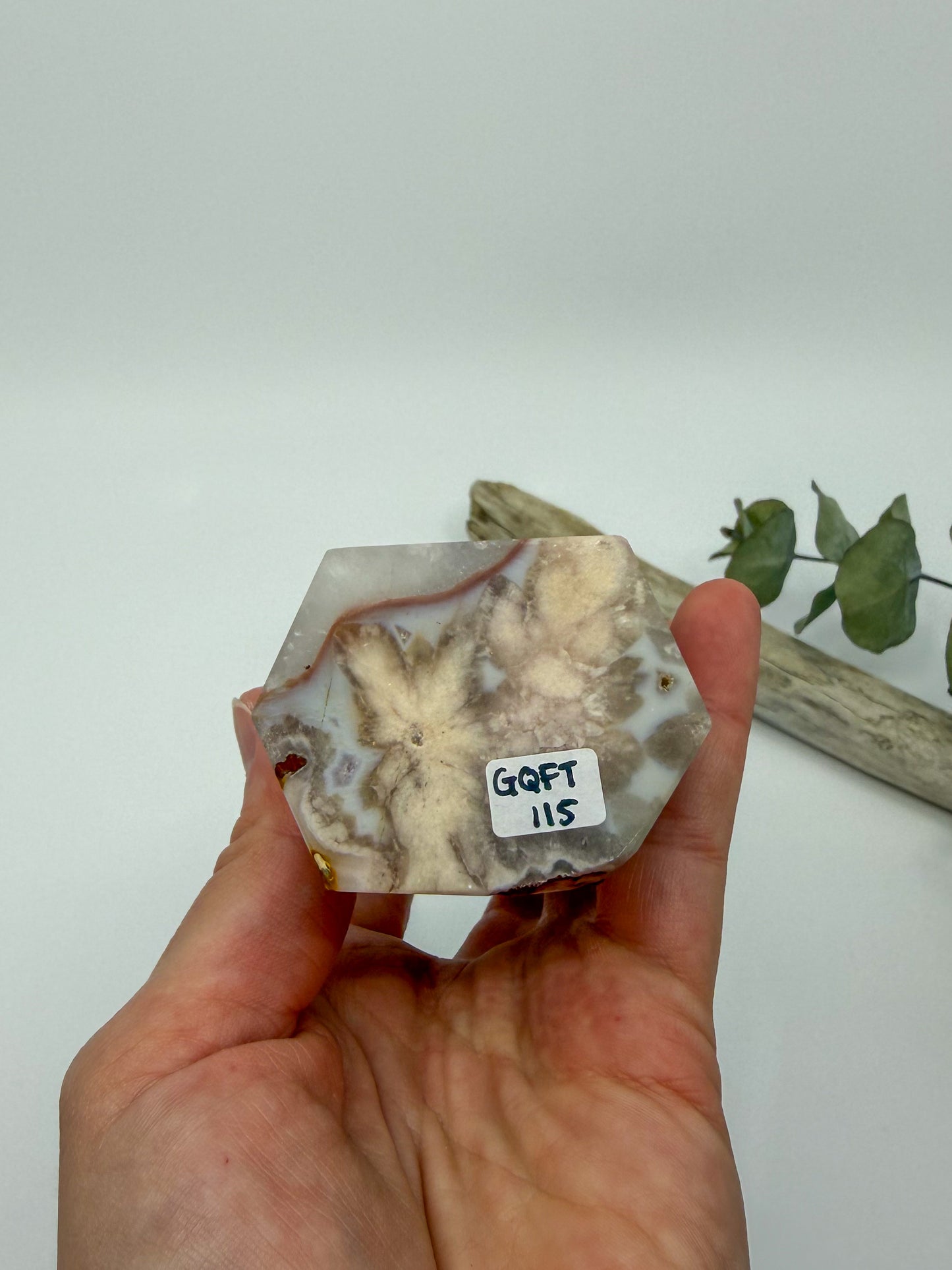 Green Quartz and Flower Agate Tower -EXACT PIECE-