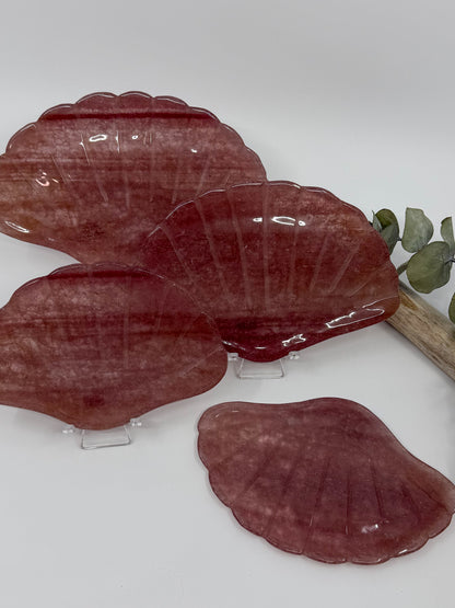 Strawberry Quartz Shell Plate
