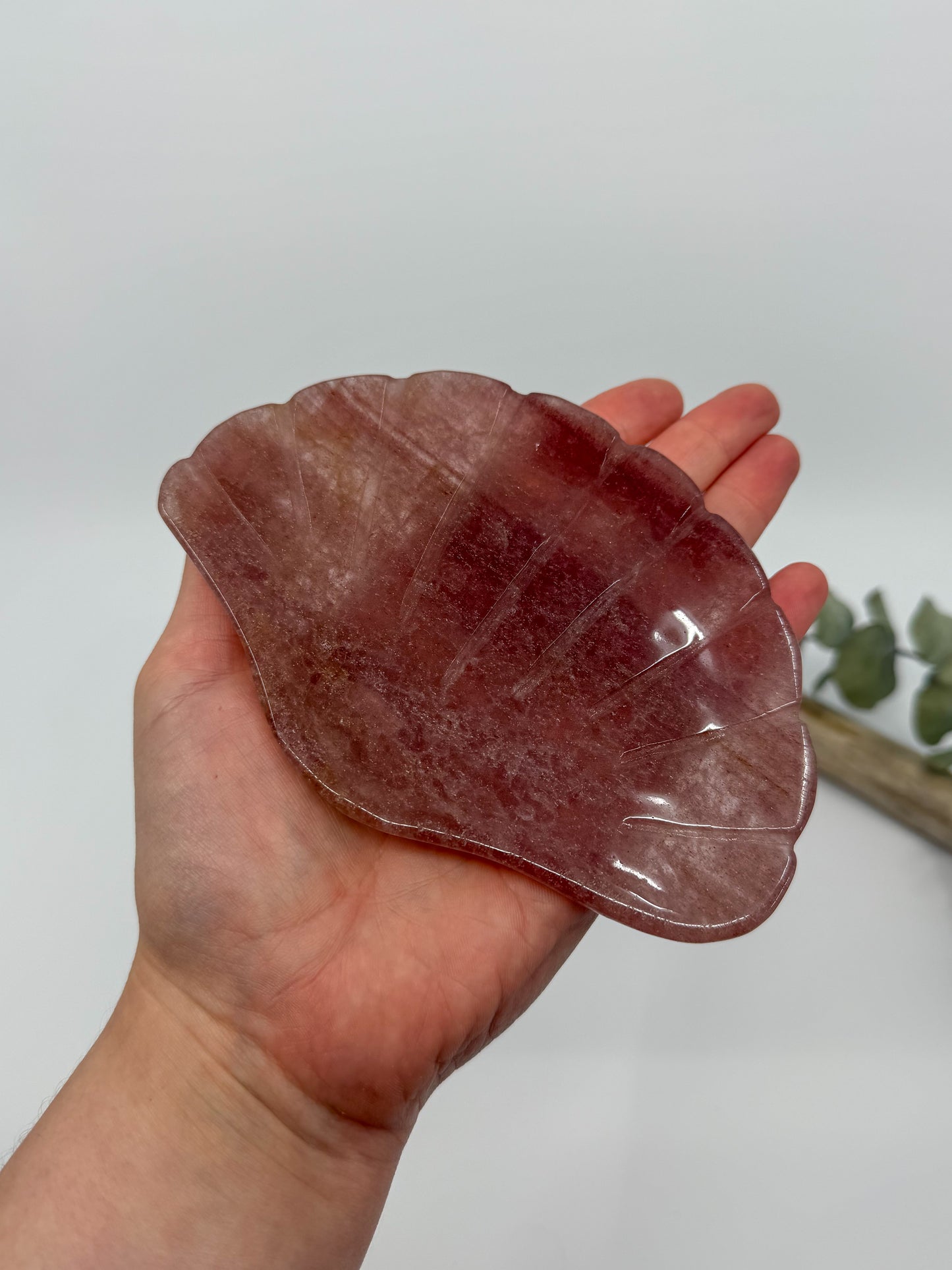 Strawberry Quartz Shell Plate