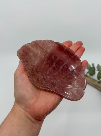 Strawberry Quartz Shell Plate