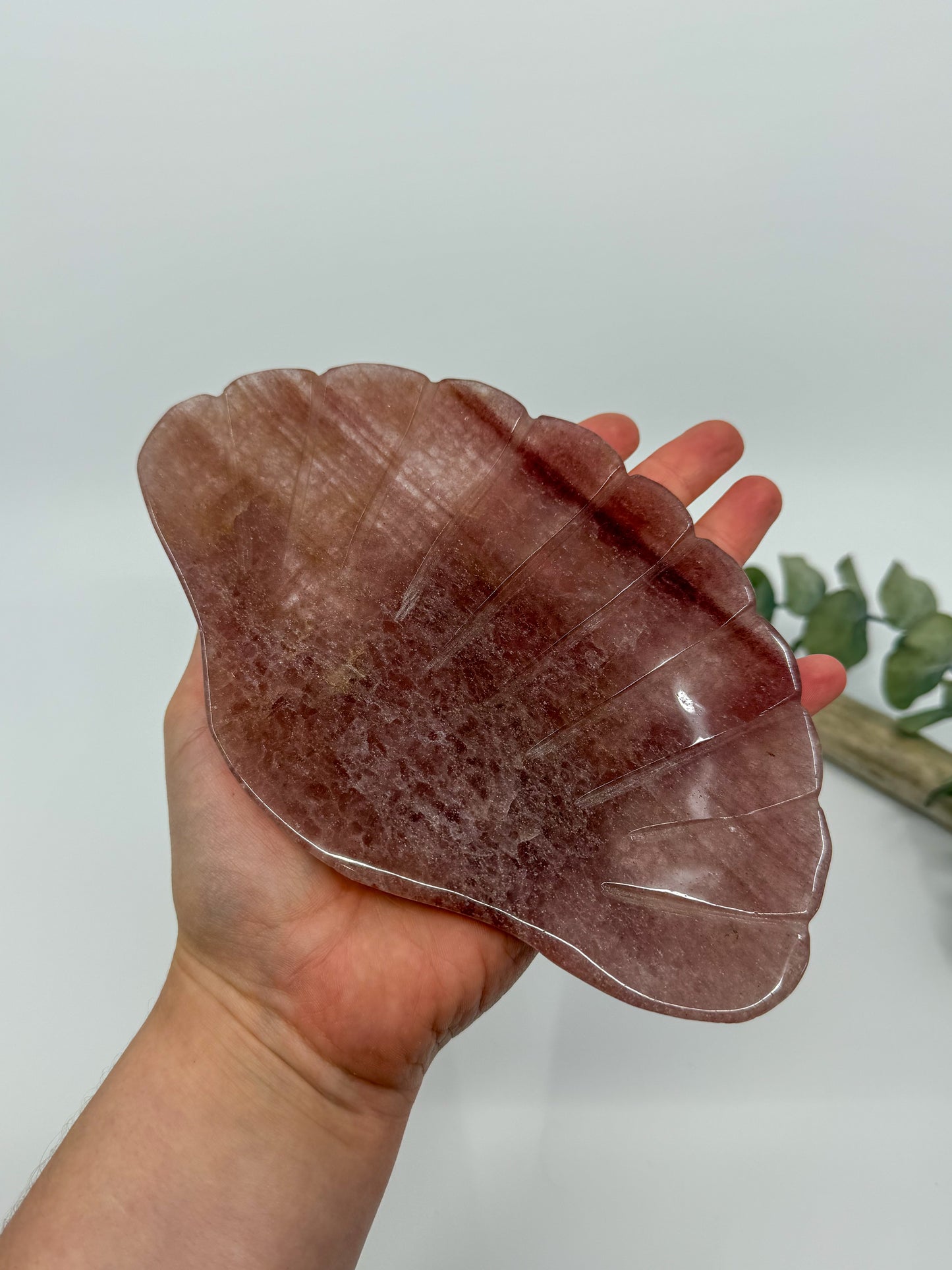 Strawberry Quartz Shell Plate