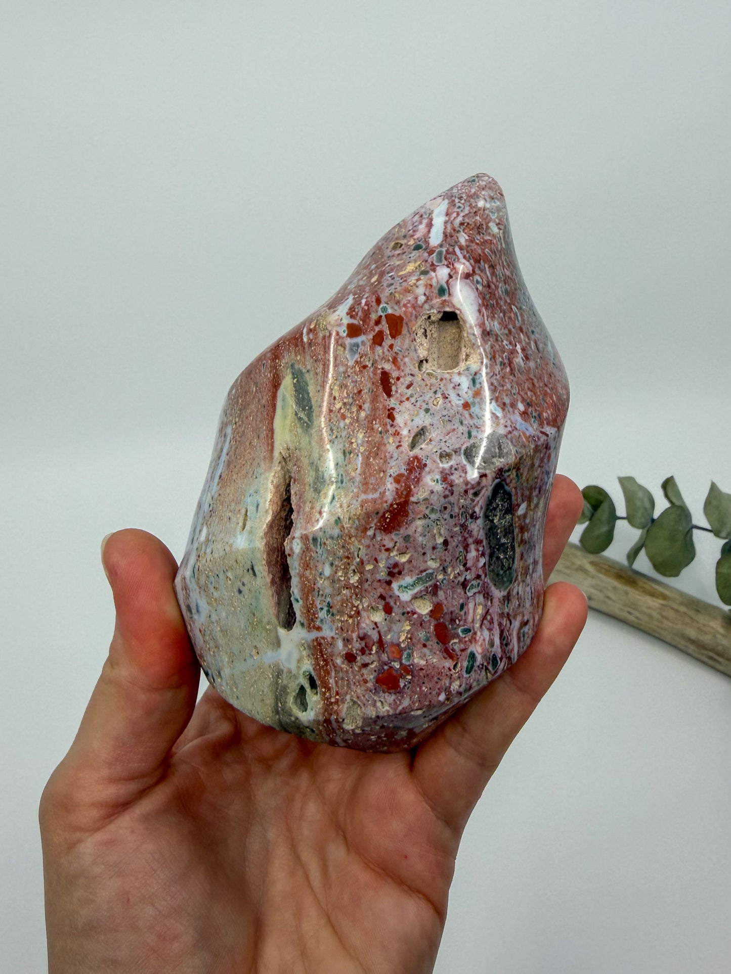 Pastel ‘Terazzo’ Ocean Jasper Flame