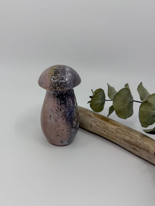 Pastel Ocean Jasper Chunky Mushroom
