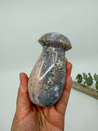 Pastel Ocean Jasper Chunky Mushroom