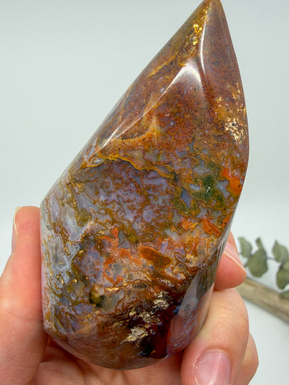 Ocean Jasper + Moss Flame