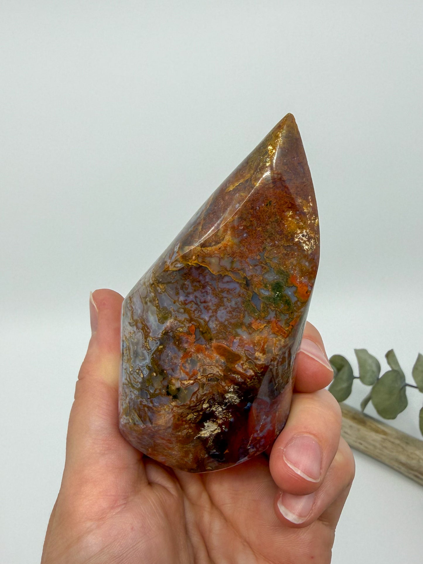 Ocean Jasper + Moss Flame
