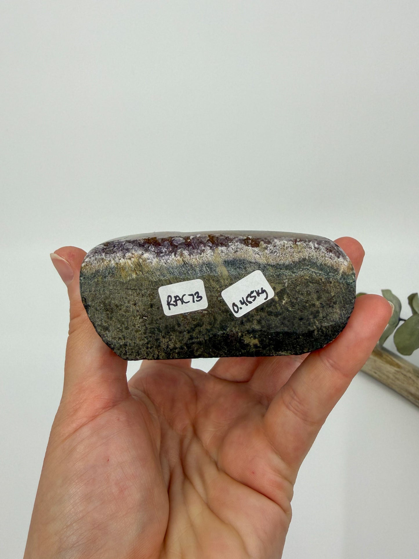 Large Rainbow Amethyst Cutbase | Uruguay