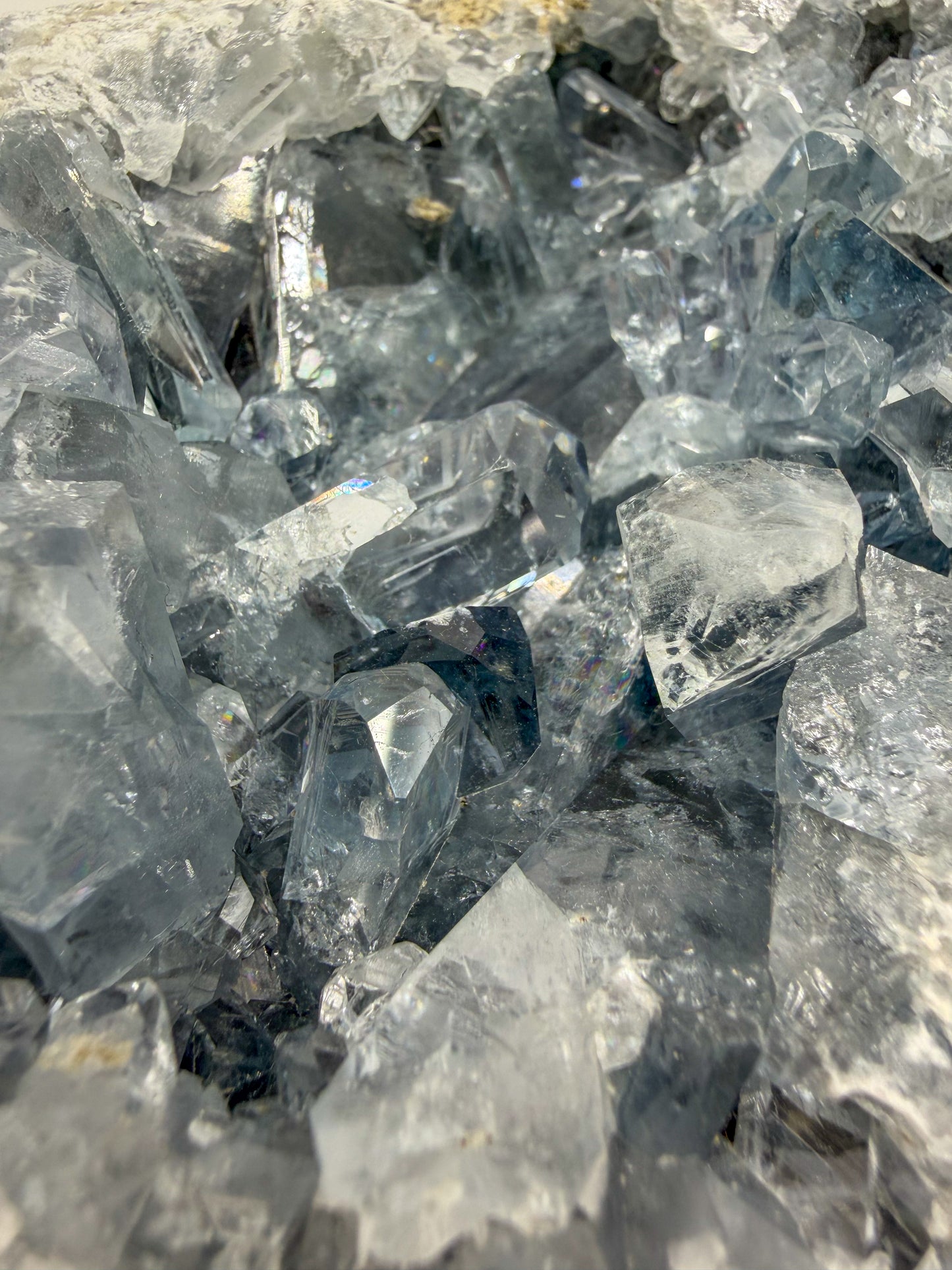 Statement High Quality Celestite ft. Elongated Gemmy Points and Termination