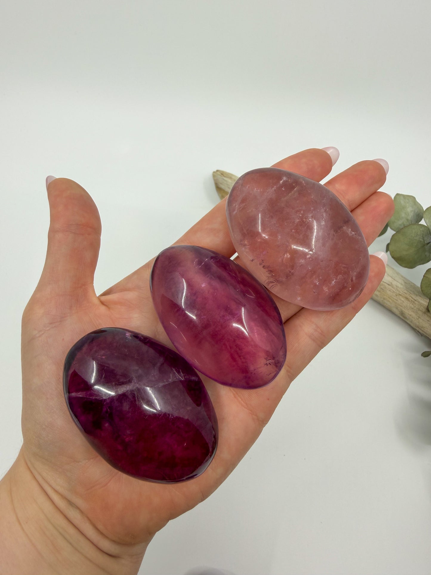 HQ Purple Fluorite Palm with Mica -CHOOSE YOUR OWN-