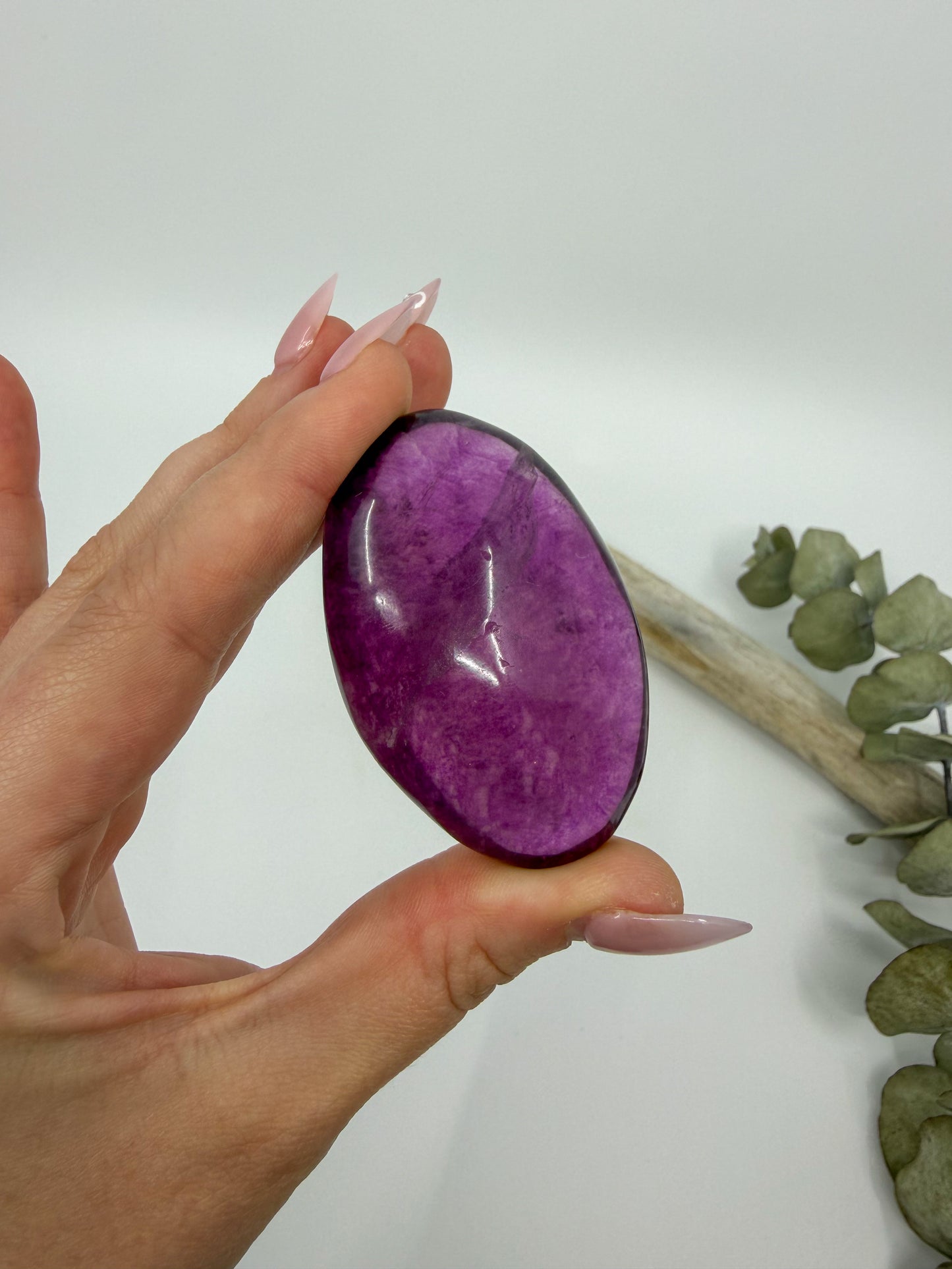HQ Purple Fluorite Palm with Mica -CHOOSE YOUR OWN-