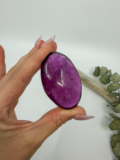 HQ Purple Fluorite Palm with Mica -CHOOSE YOUR OWN-