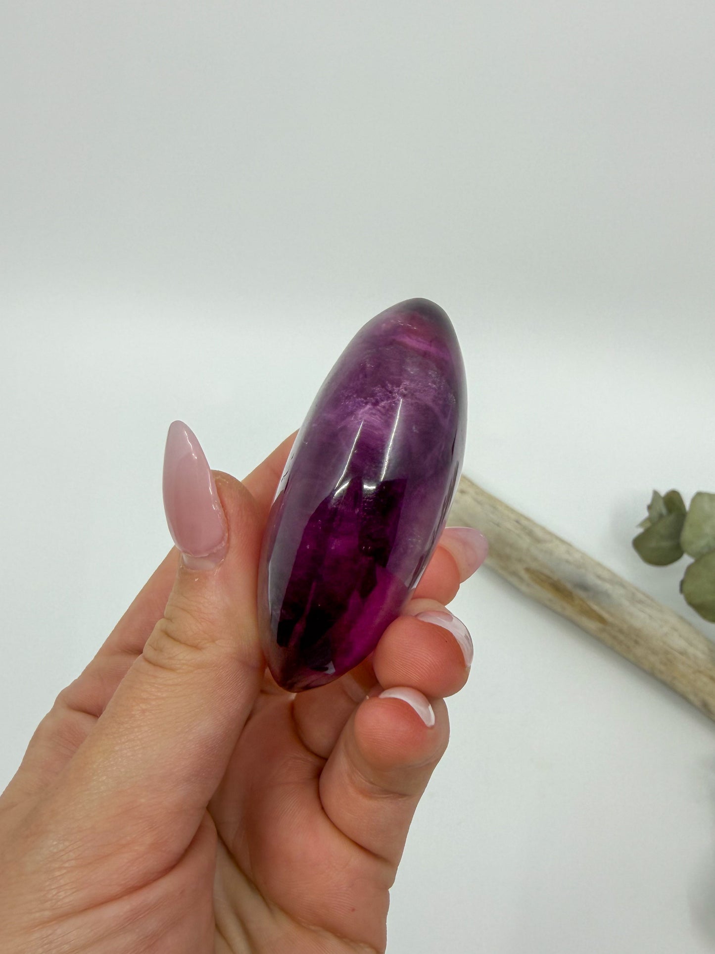 HQ Purple Fluorite Palm with Mica -CHOOSE YOUR OWN-