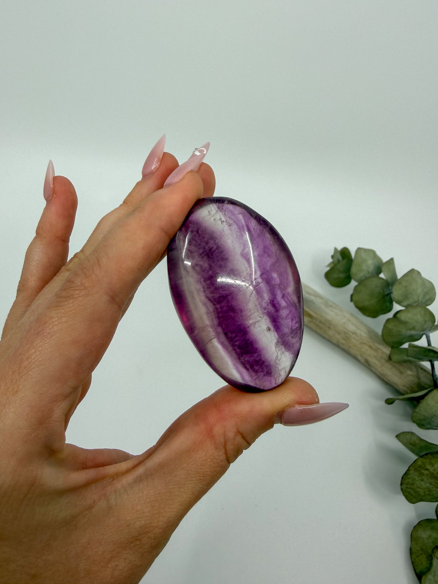 HQ Purple Fluorite Palm with Mica -CHOOSE YOUR OWN-