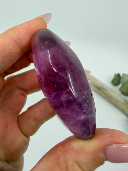 HQ Purple Fluorite Palm with Mica -CHOOSE YOUR OWN-