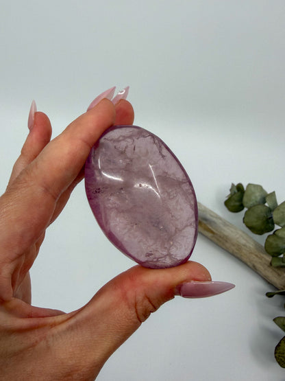 HQ Purple Fluorite Palm with Mica -CHOOSE YOUR OWN-