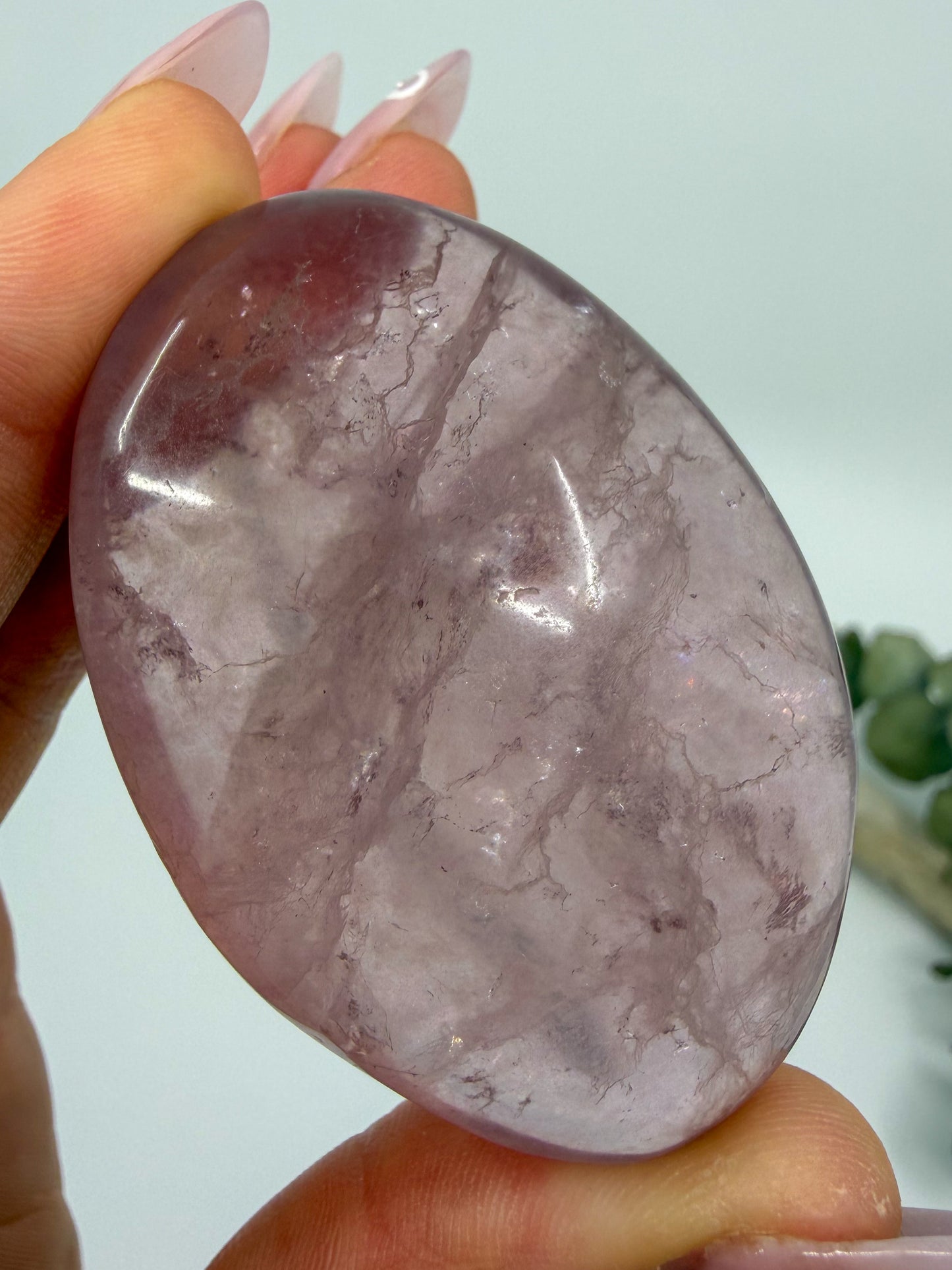 HQ Purple Fluorite Palm with Mica -CHOOSE YOUR OWN-