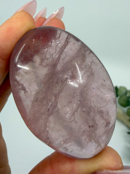 HQ Purple Fluorite Palm with Mica -CHOOSE YOUR OWN-