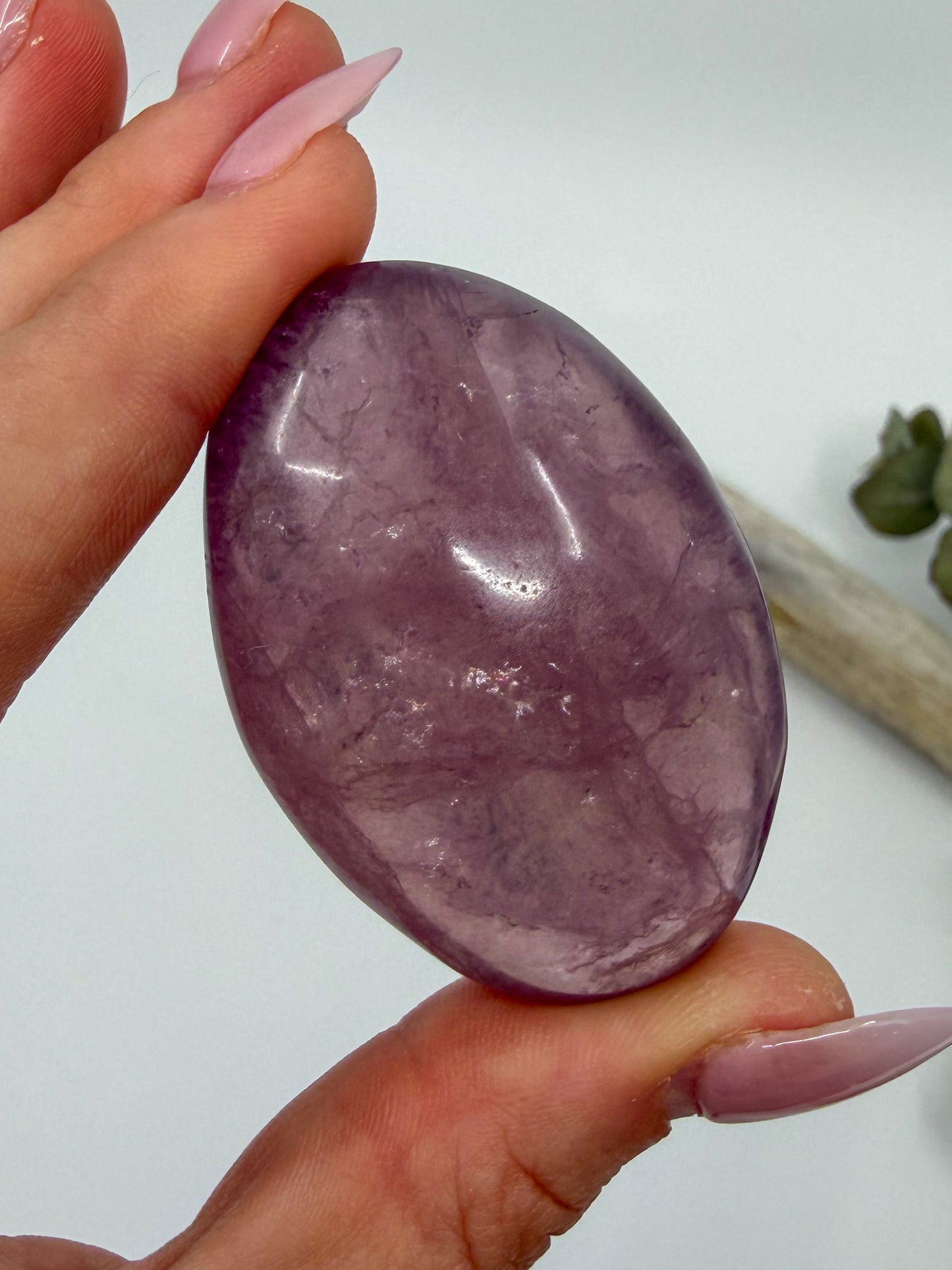 HQ Purple Fluorite Palm with Mica -CHOOSE YOUR OWN-