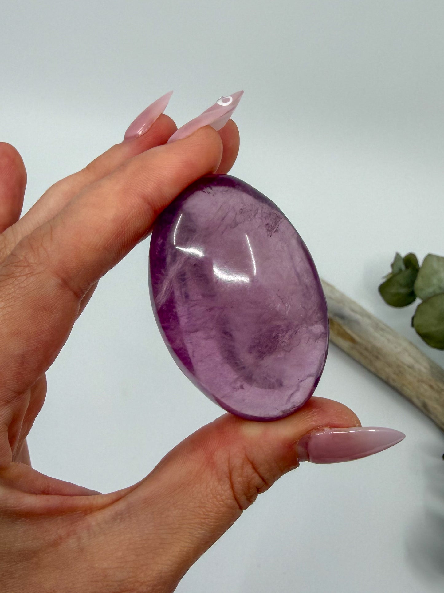 HQ Purple Fluorite Palm with Mica -CHOOSE YOUR OWN-