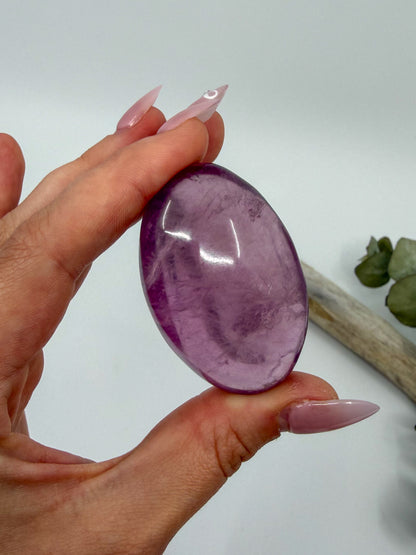 HQ Purple Fluorite Palm with Mica -CHOOSE YOUR OWN-