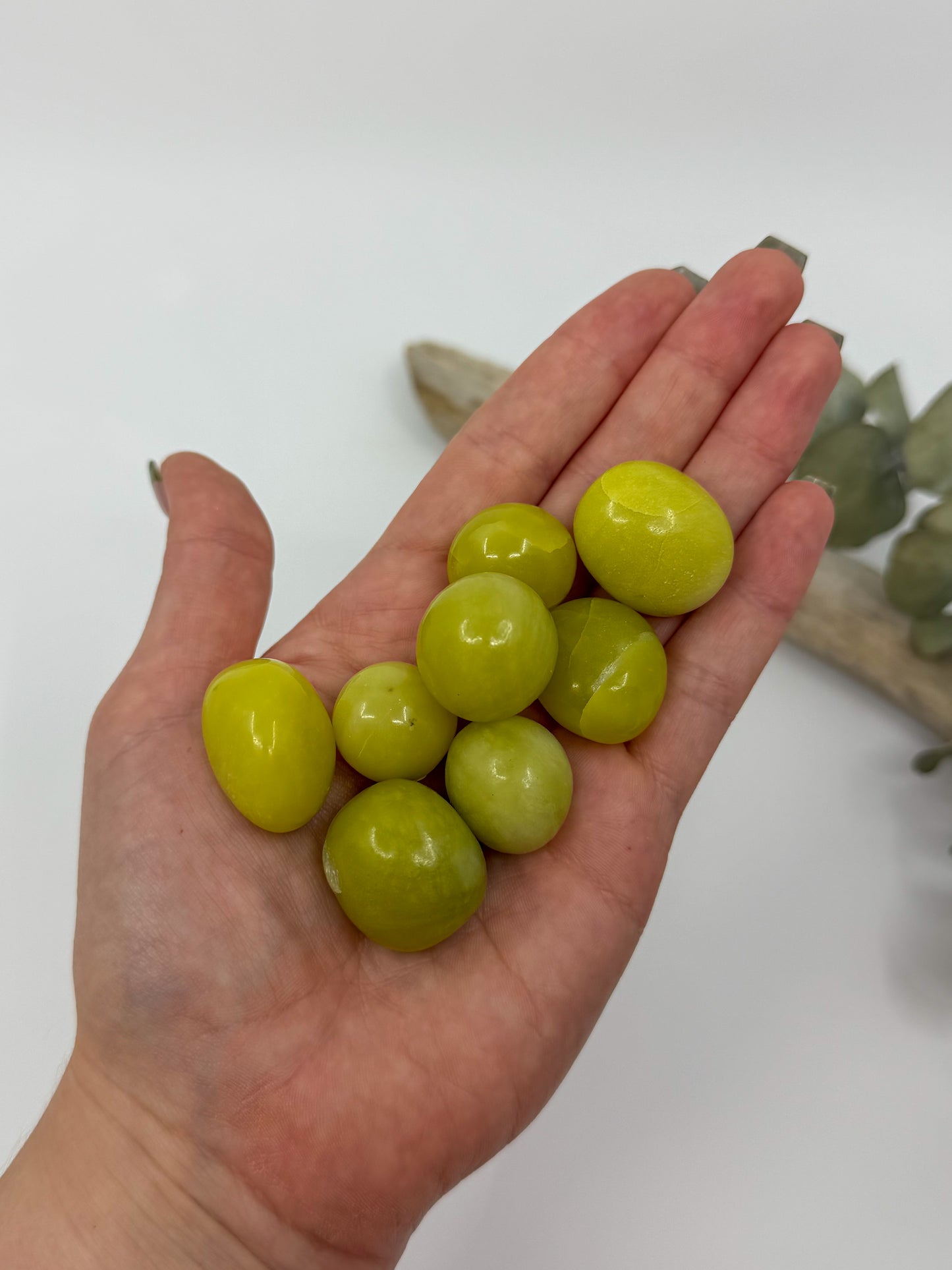 Lemon Jade (Serpentine) Tumble