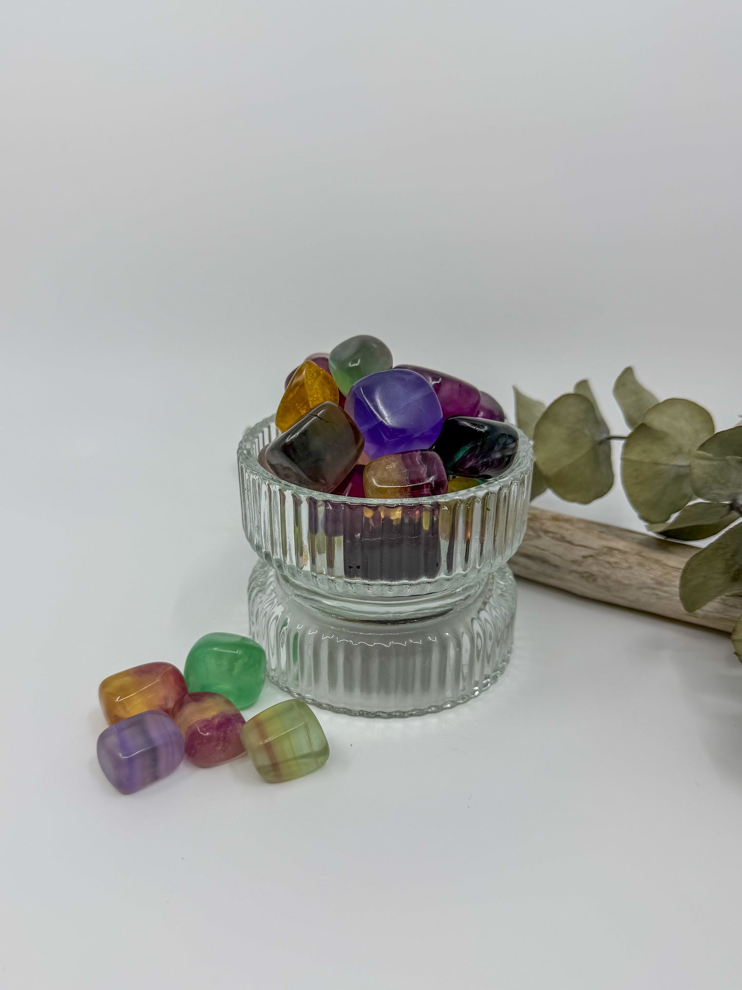 Multicolor Fluorite Tumble