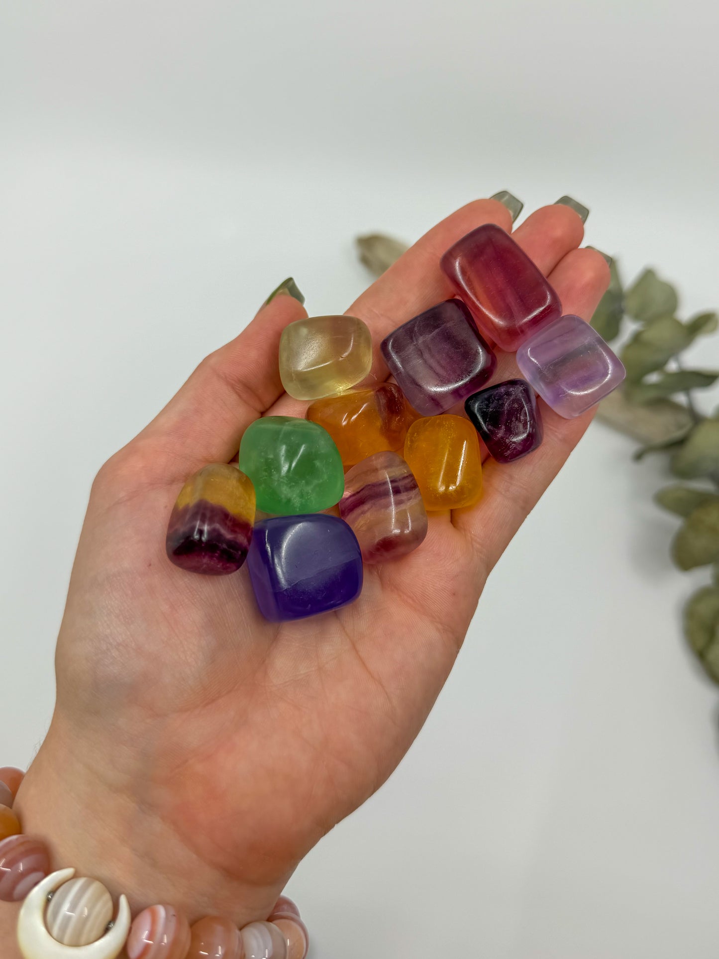 Multicolor Fluorite Tumble