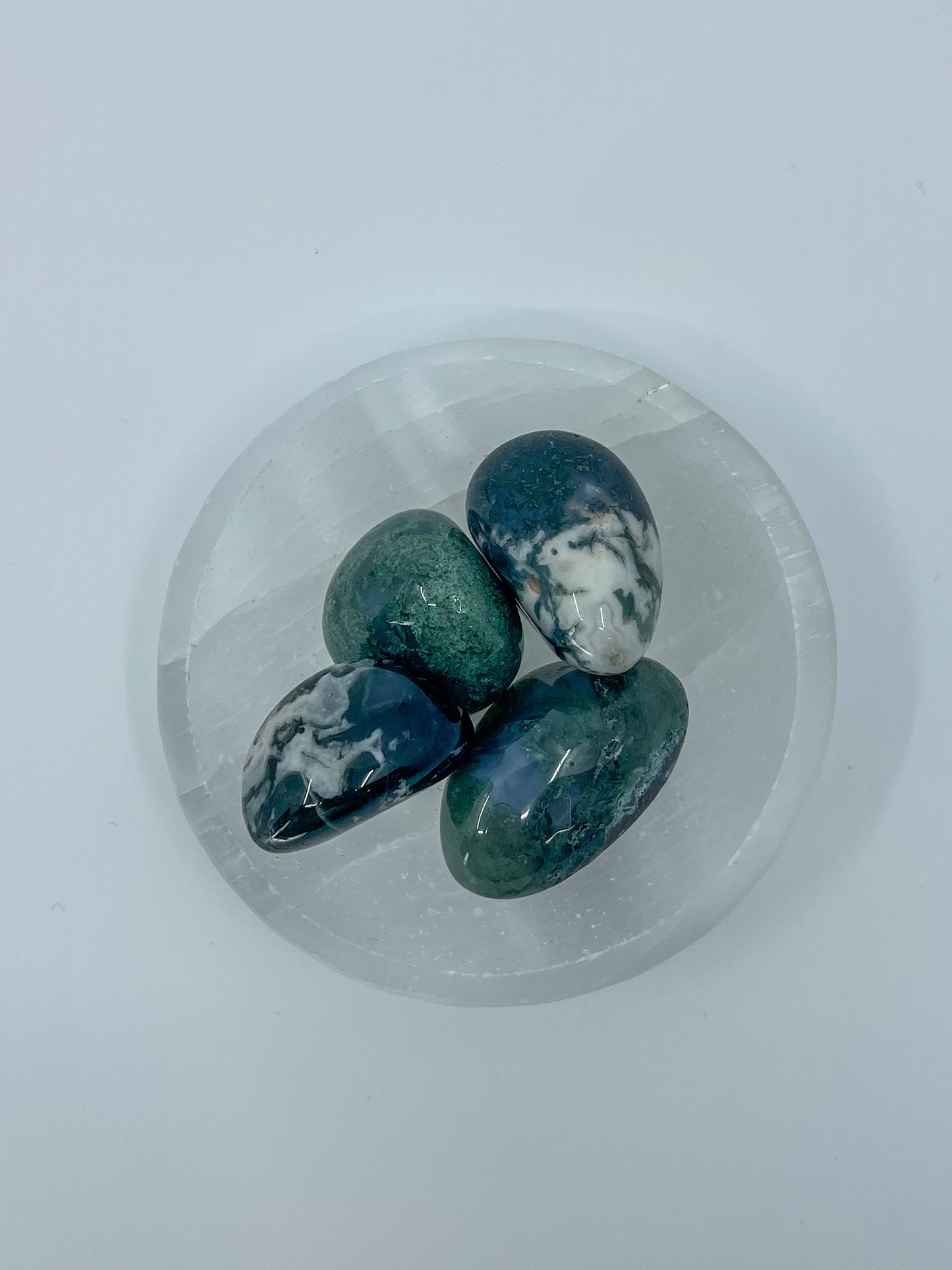 Moss Agate Tumble