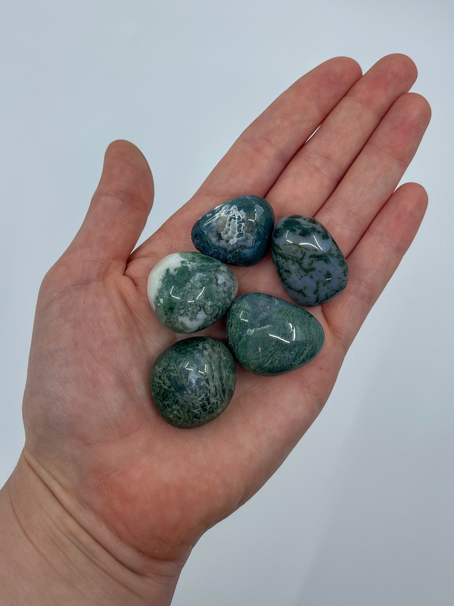 Moss Agate Tumble